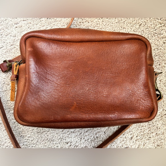 GoForthGoods regular Sarah in saddle (smoother darker hide of saddle). VGUC - Picture 3 of 4